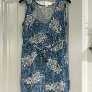 Sun dress size large 32 inches long , adjustable waist , Palmwave Hawaii